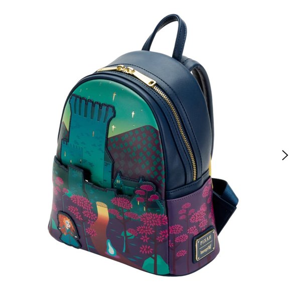 Loungefly Brave Princess Merida Castle Mini Backpack and Wallet Set main image 7